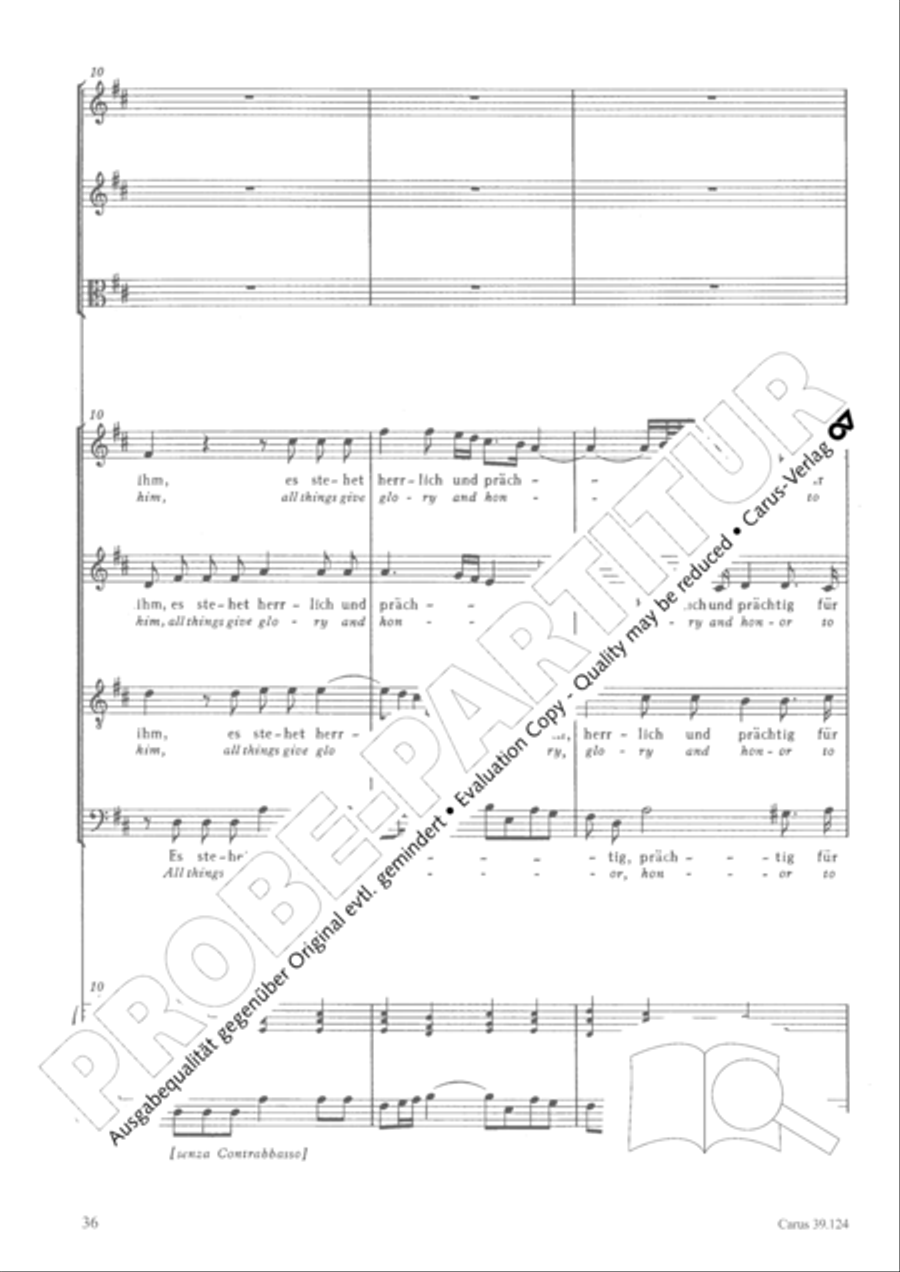 Sing to the Lord a new song (Singet dem Herrn ein neues Lied) 4-Part scores gallery preview page 37