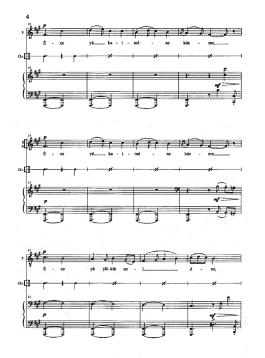 Dance of Zalongo Dance of Zalongo 4-Part scores gallery preview page 3