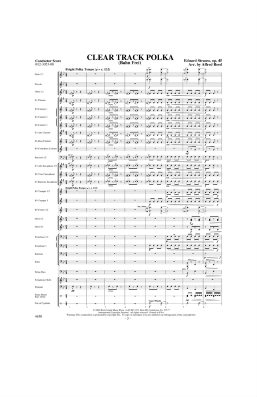Clear Track Polka Concert Band scores gallery preview page 2