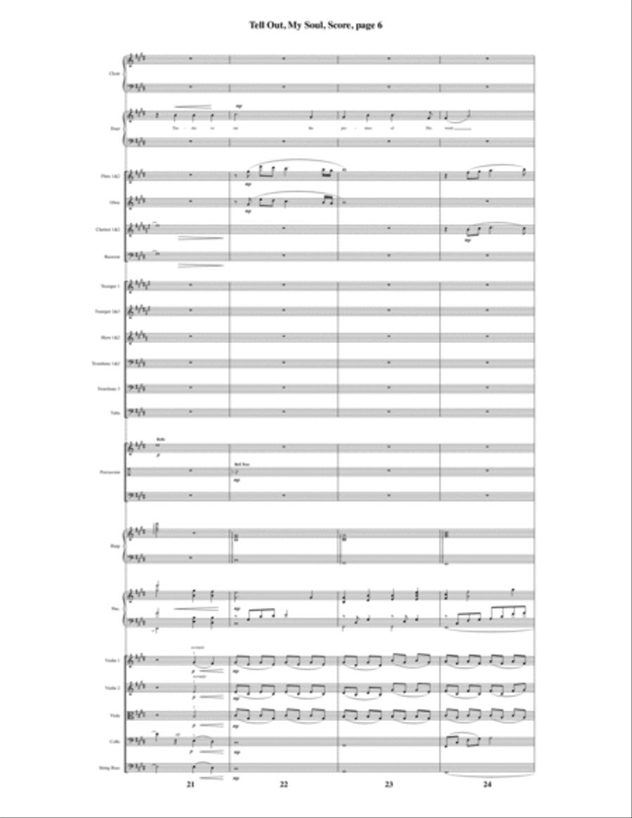 Tell Out, My Soul Tell Out, My Soul Choir scores gallery preview page 7