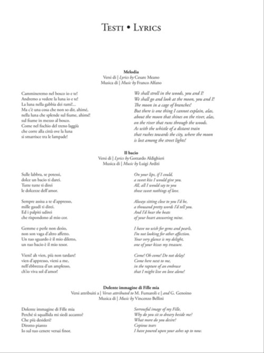 Italian Art Songs Italian Art Songs Medium Voice scores gallery preview page 5
