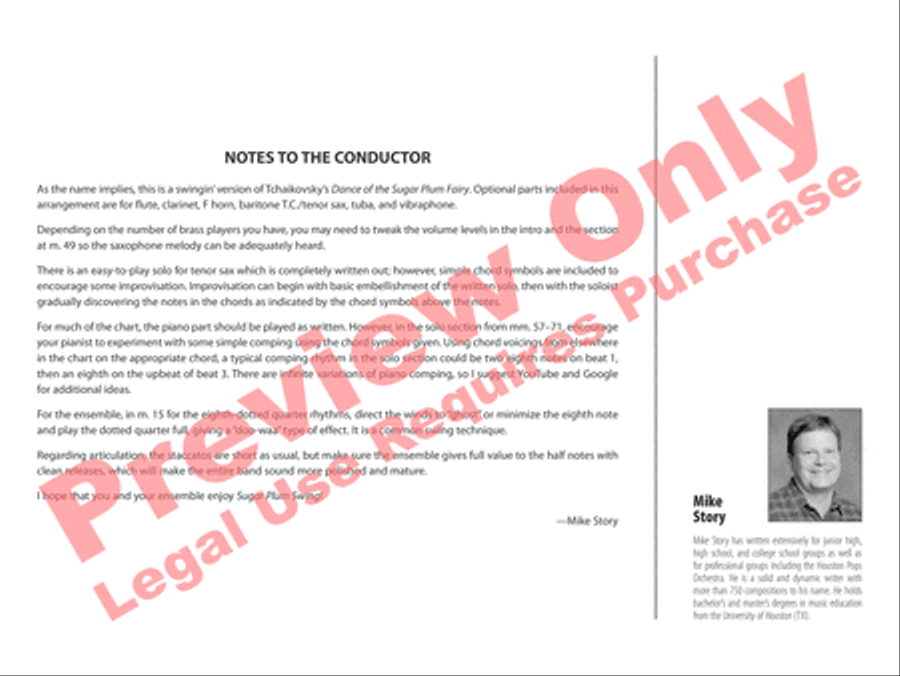 Sugar Plum Swing Jazz Ensemble scores gallery preview page 3