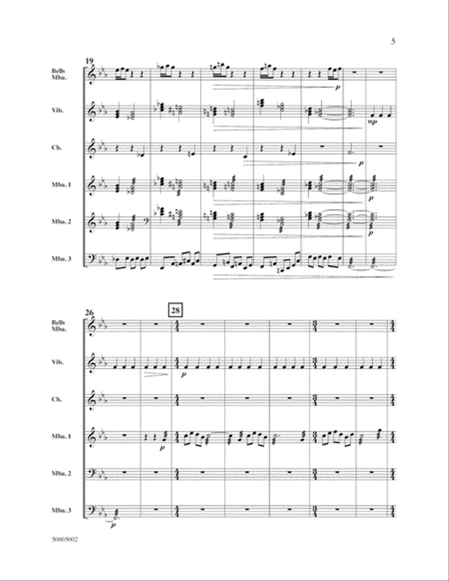 Ballade Percussion scores gallery preview page 5