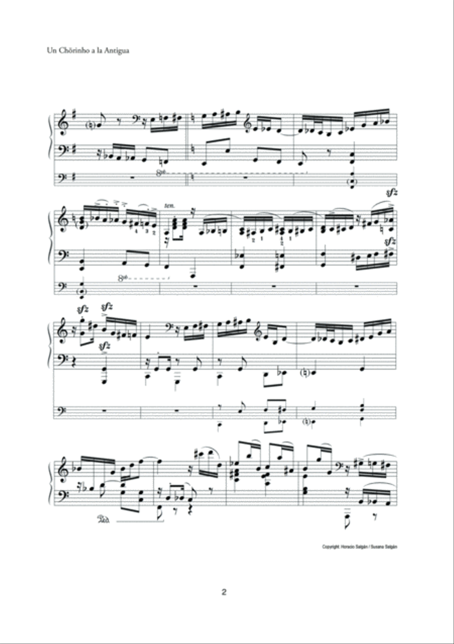 Un Chorinho a la Antigua. Piano Solo scores gallery preview page 3