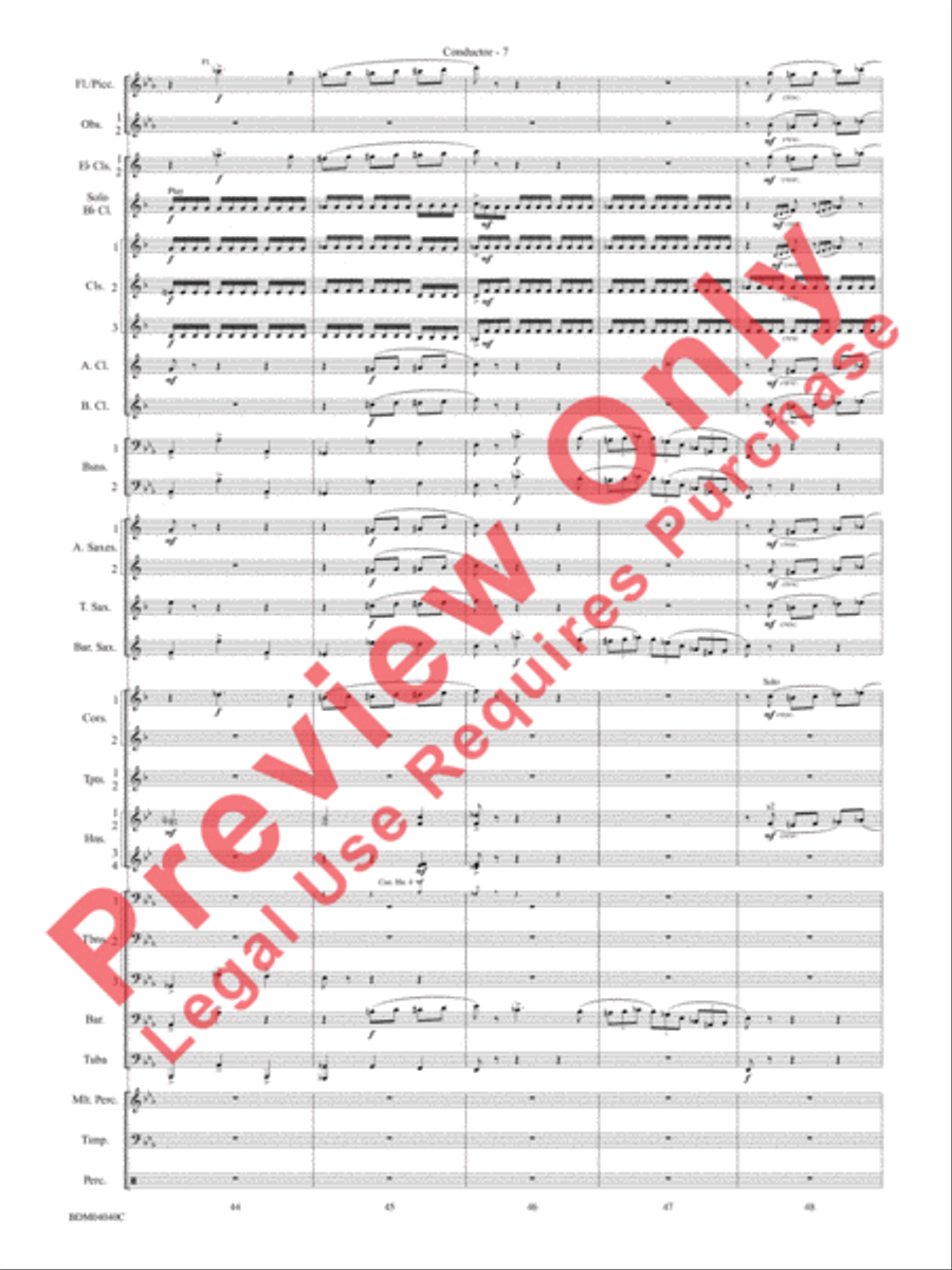 Overture 1812 Overture 1812 Concert Band scores gallery preview page 8