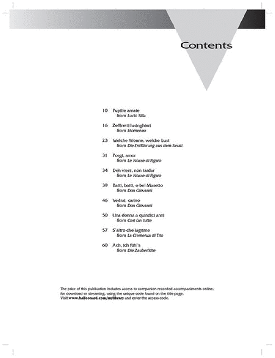 Mozart Arias for Soprano Voice Solo scores gallery preview page 2