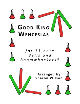 “Good King Wenceslas” for 13-note Bells and Boomwhackers® (with Black and White Notes)