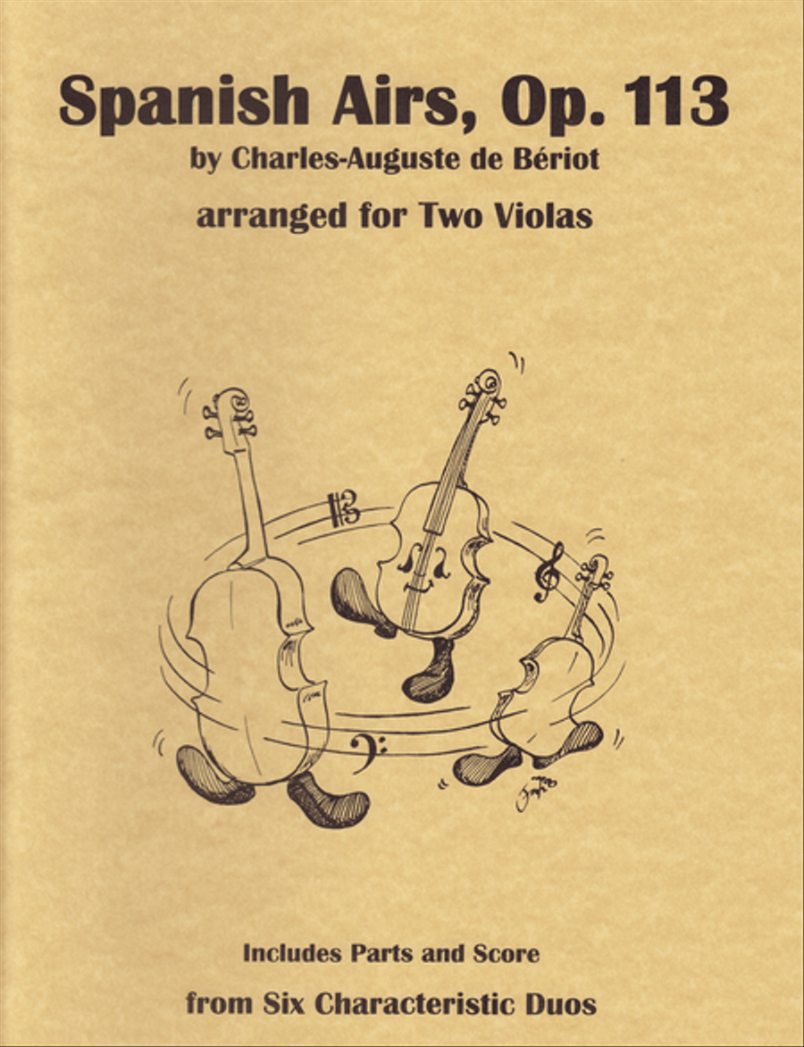 Spanish Airs, Op. 113 Viola scores gallery preview page 1