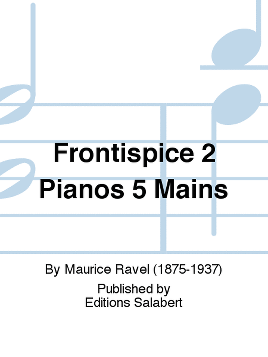 Frontispice 2 Pianos 5 Mains