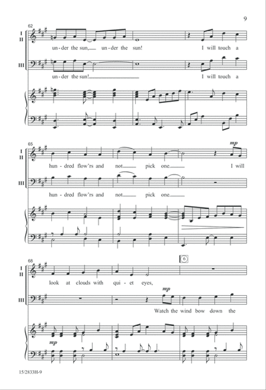 Afternoon on a Hill Afternoon on a Hill 3-Part scores gallery preview page 10