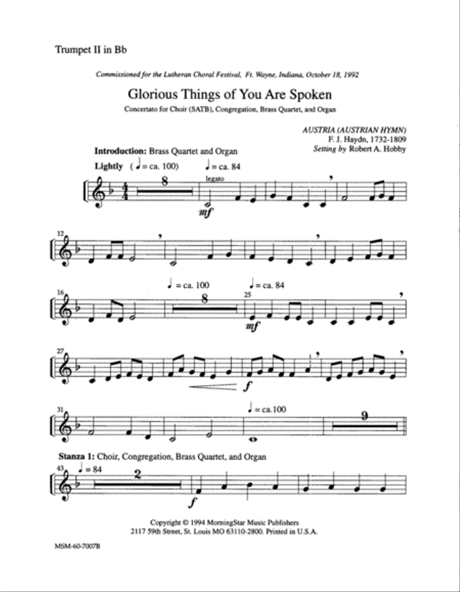 Glorious Things of You Are Spoken Choir scores gallery preview page 3