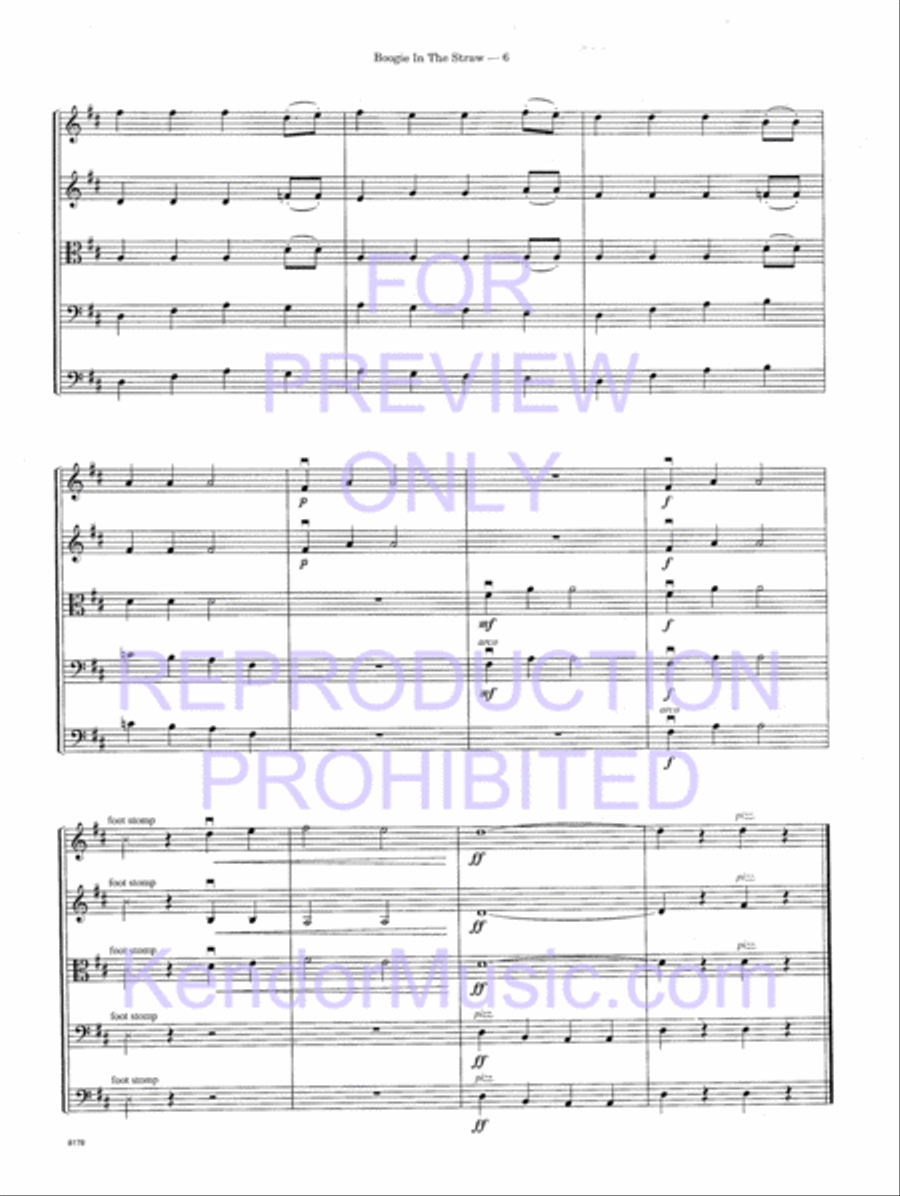 Boogie In The Straw String Orchestra scores gallery preview page 9