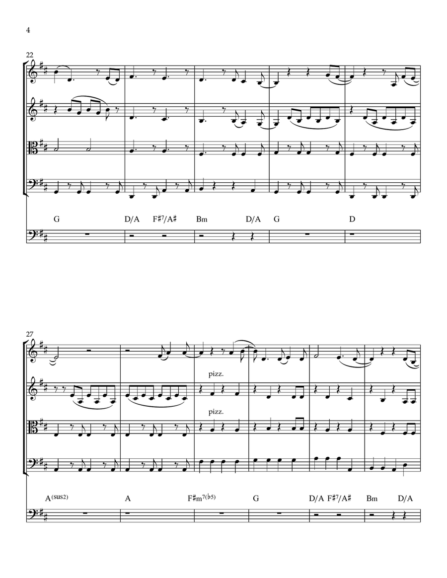 Feels Like Home String Quintet scores gallery preview page 5