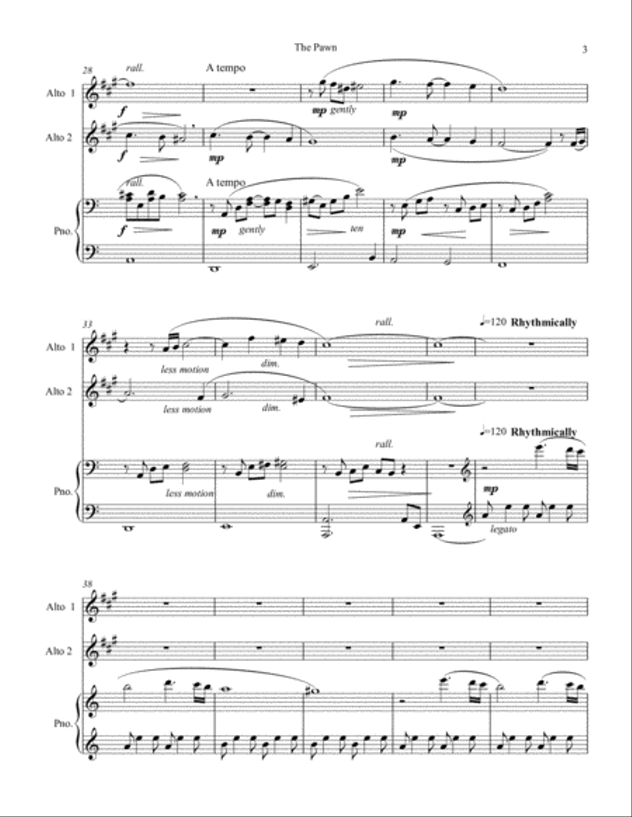 The Pawn Alto Saxophone scores gallery preview page 3