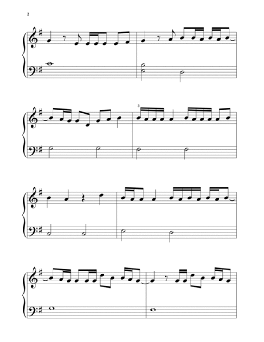It's Quiet Uptown (from Hamilton) Piano Solo scores gallery preview page 2
