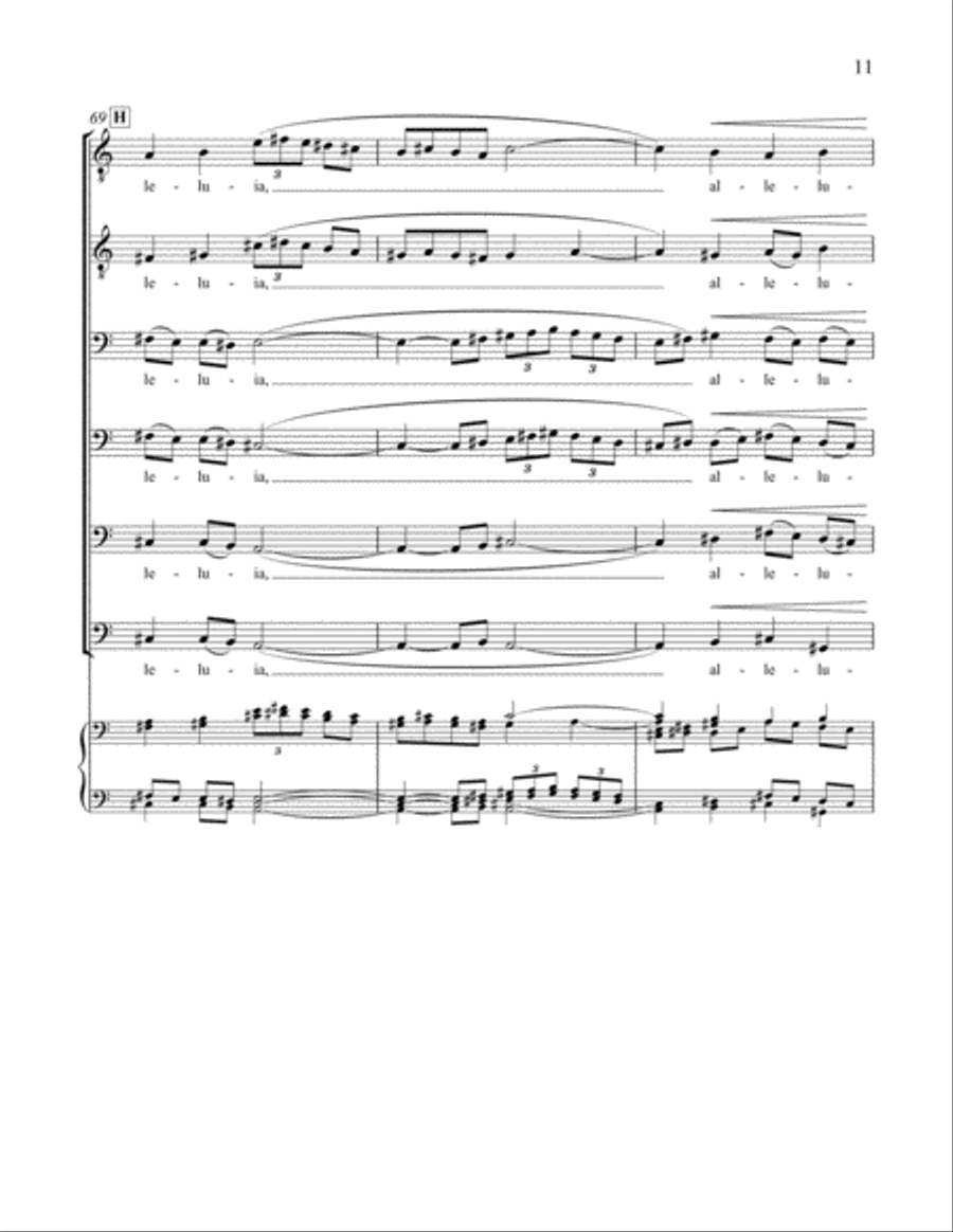 Carols Ancient and New: 3. Peace to All Life A Cappella scores gallery preview page 14