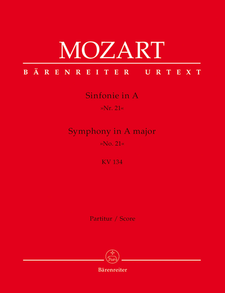 Symphony, No. 21 A major, KV 134