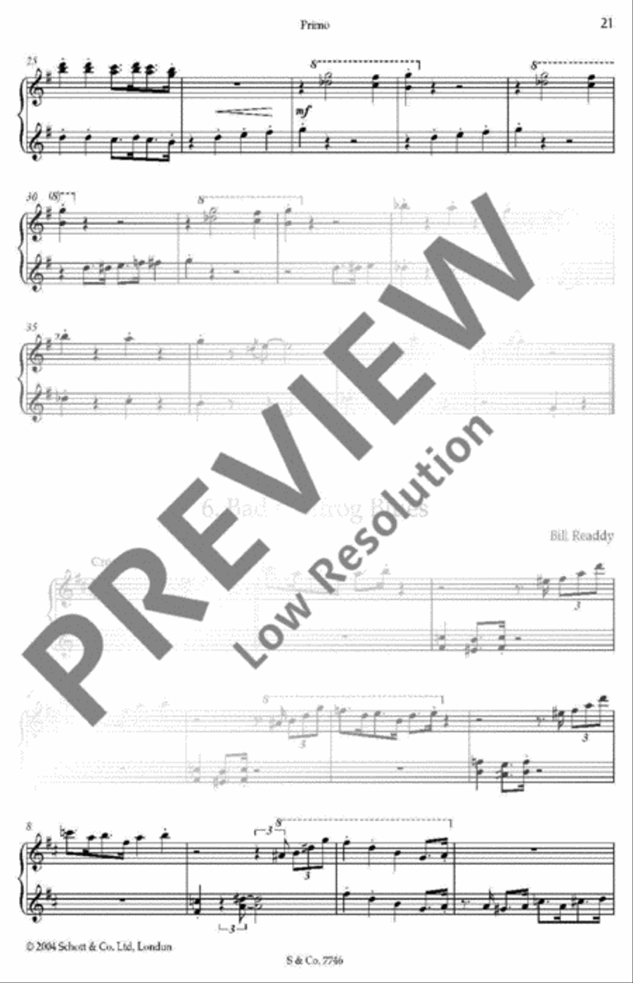 Easy Jazzy Piano Duets Piano Duet scores gallery preview page 17