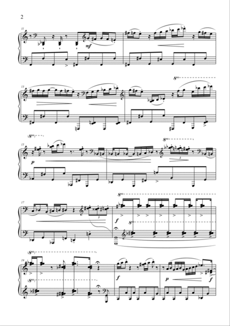 It Rained! The Ants Ran... Piano Solo scores gallery preview page 2