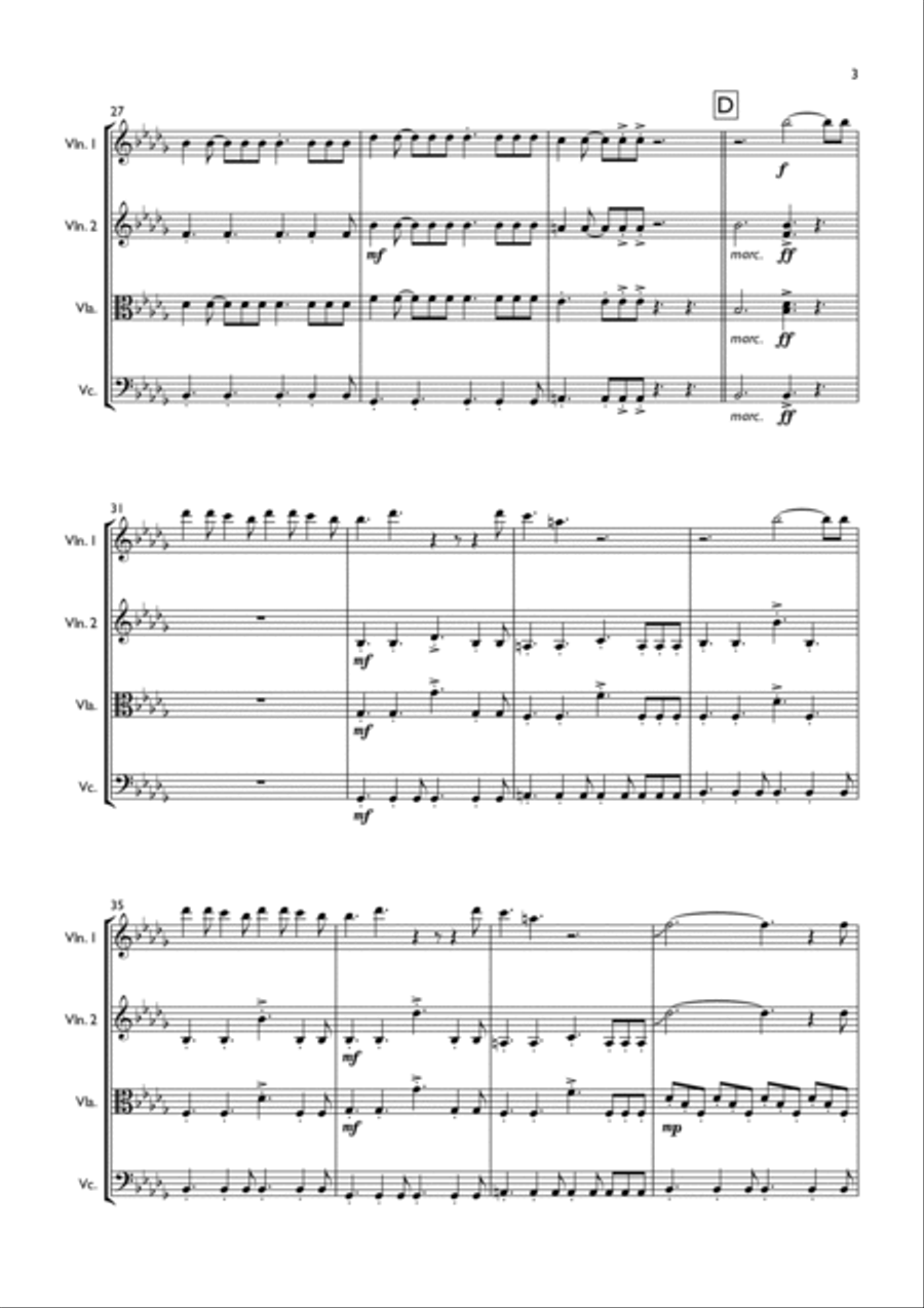 Believer String Quartet scores gallery preview page 3