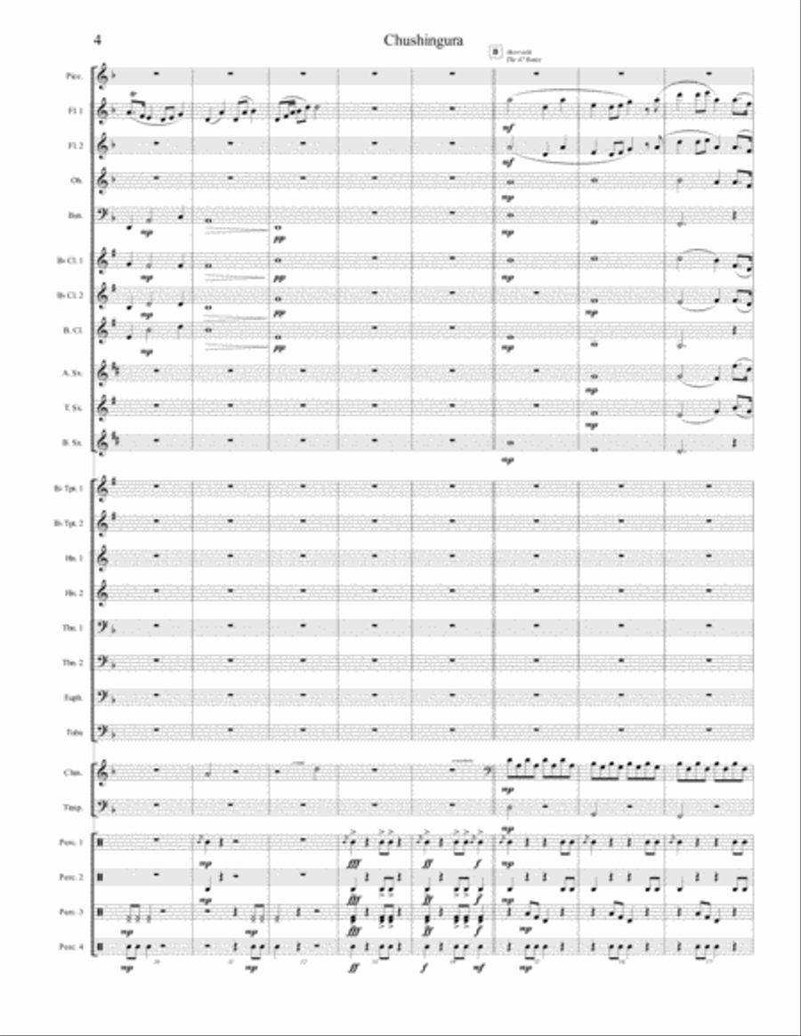 Chushingura; The Loyal Ronin Concert Band scores gallery preview page 4