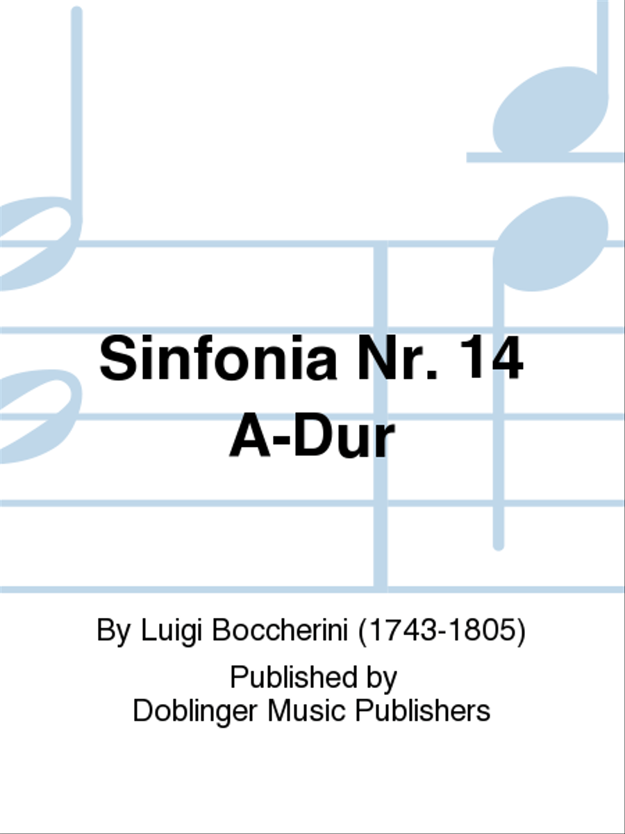 Sinfonia Nr. 14 A-Dur Orchestra scores gallery preview page 1