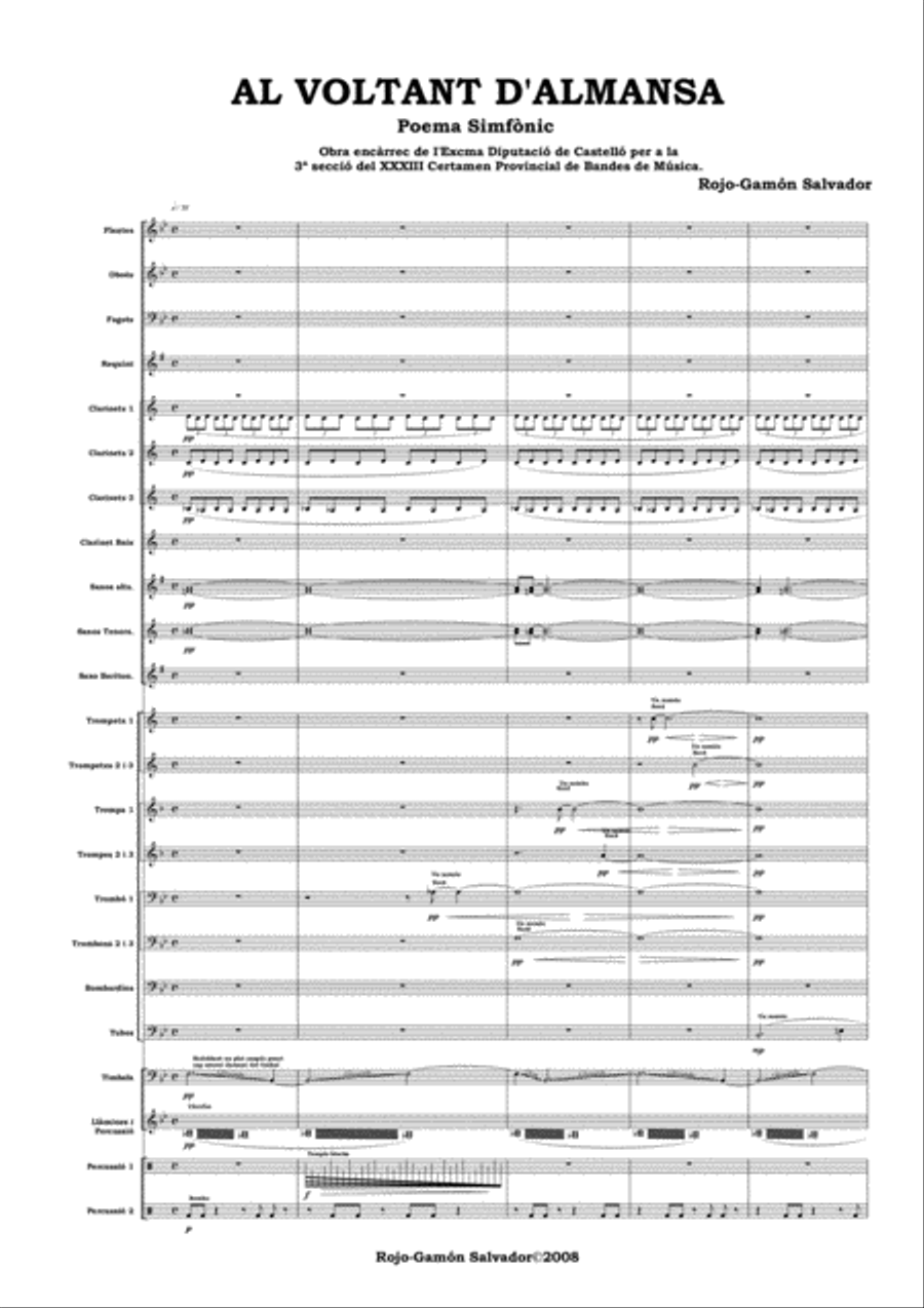 Al voltant d'Almansa Concert Band scores gallery preview page 4