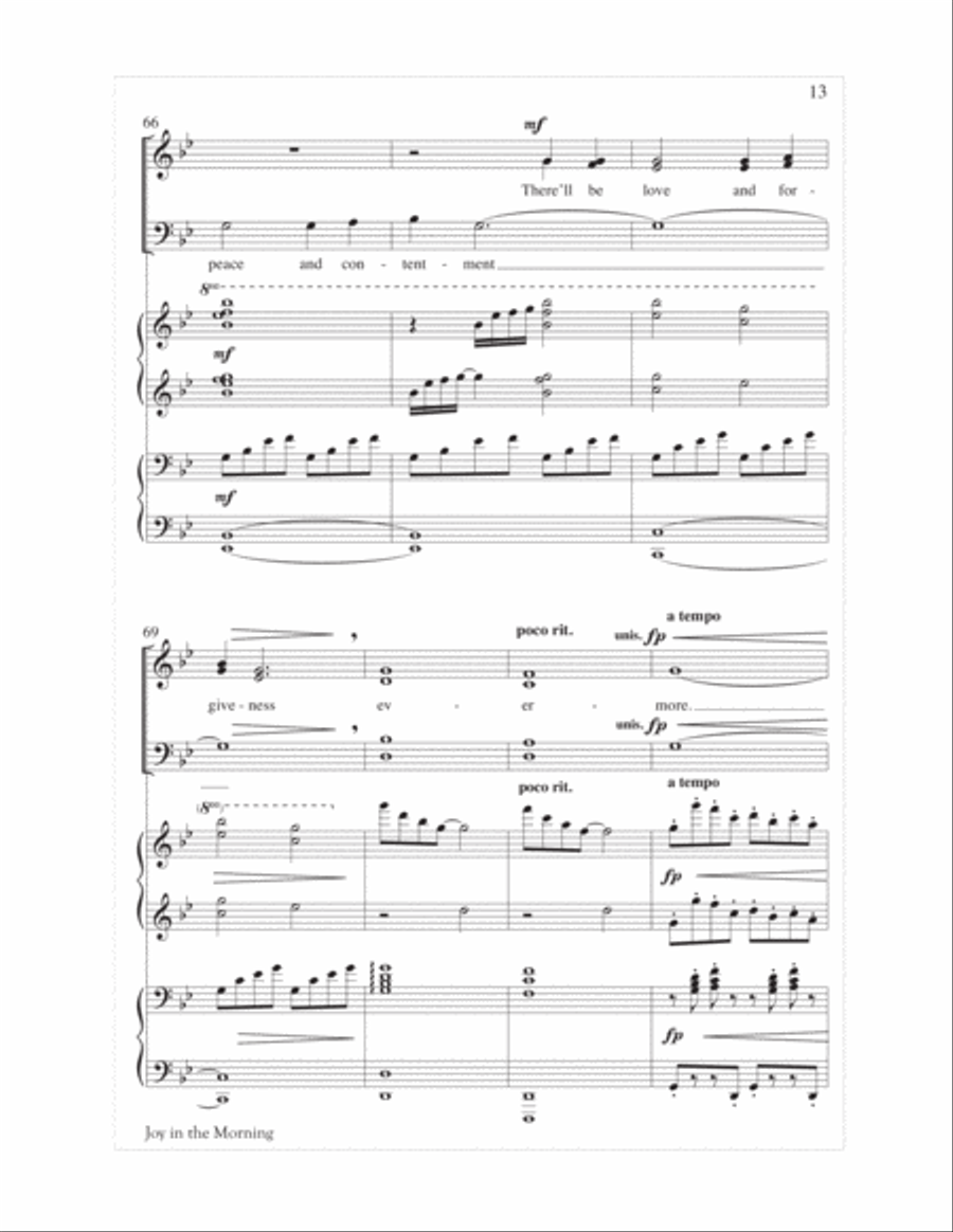 Joy in the Morning Joy in the Morning 4-Part scores gallery preview page 13