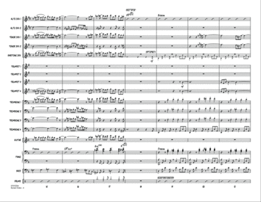 Roman Notes - Conductor Score (Full Score) Jazz Ensemble scores gallery preview page 4