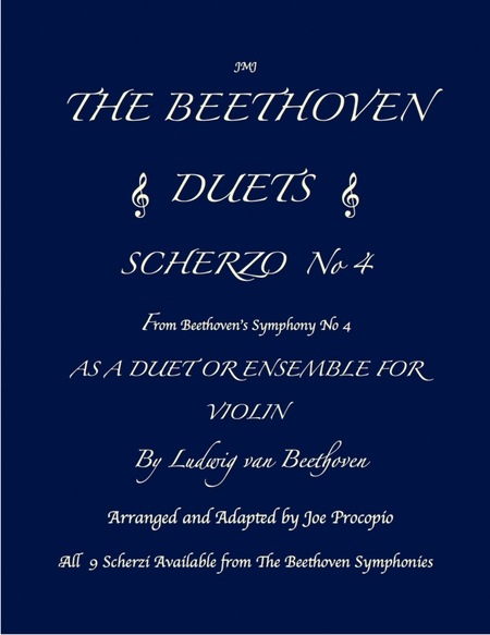 THE BEETHOVEN DUETS FOR VIOLIN SCHERZO NO 4 image number null