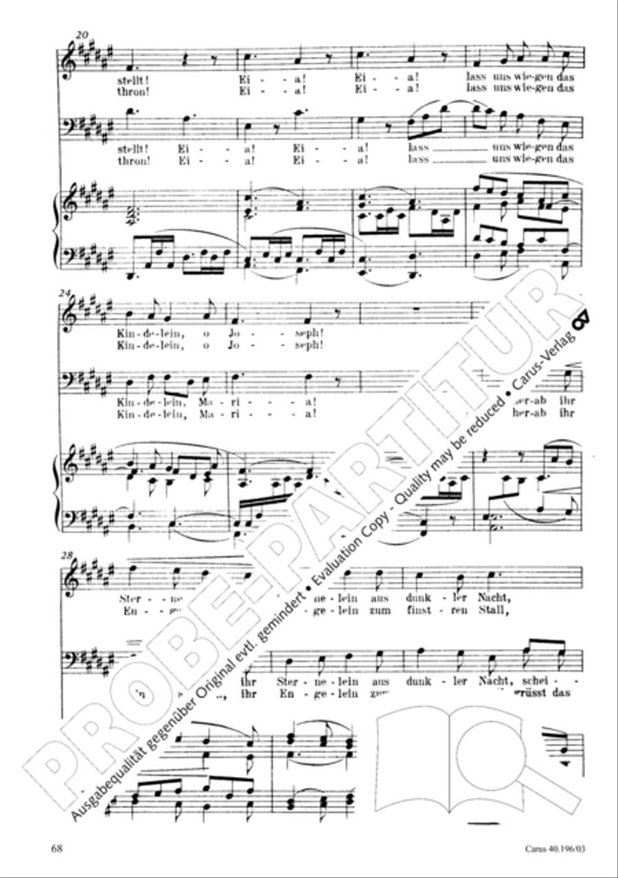 Die Geburt Christi SSA scores gallery preview page 69