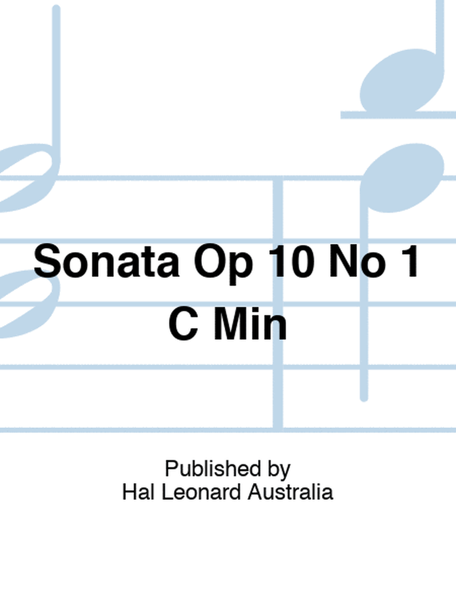 Sonata Op 10 No 1 C Min