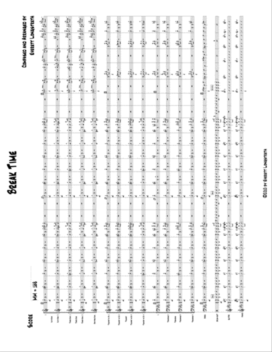 Break Time Break Time Jazz Ensemble scores gallery preview page 1