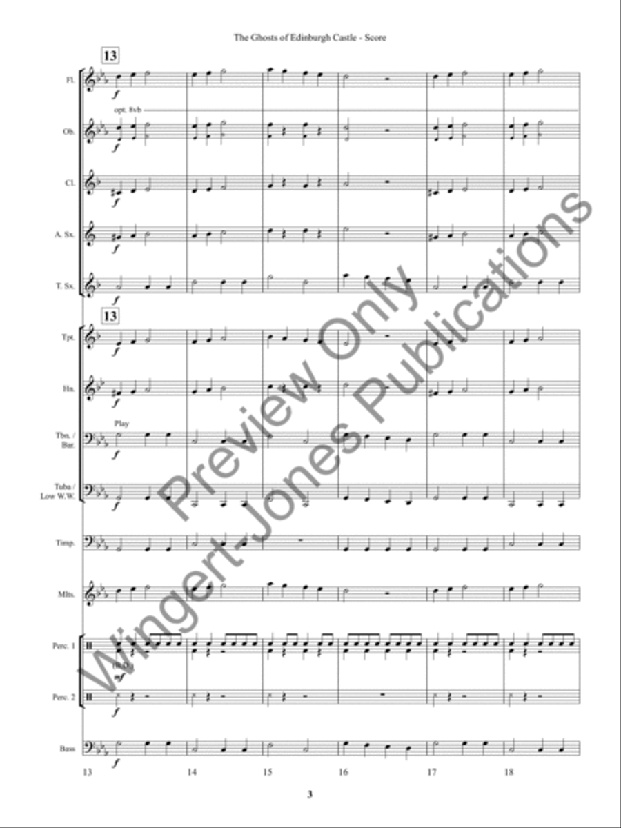The Ghosts of Edinburgh (Score) Concert Band scores gallery preview page 6