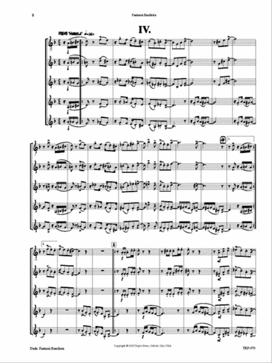 Fantasia Brasileira Fantasia Brasileira Small Ensemble scores gallery preview page 7