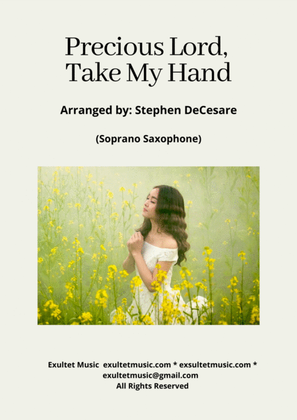 Book cover for Precious Lord, Take My Hand (Soprano Saxophone and Piano)