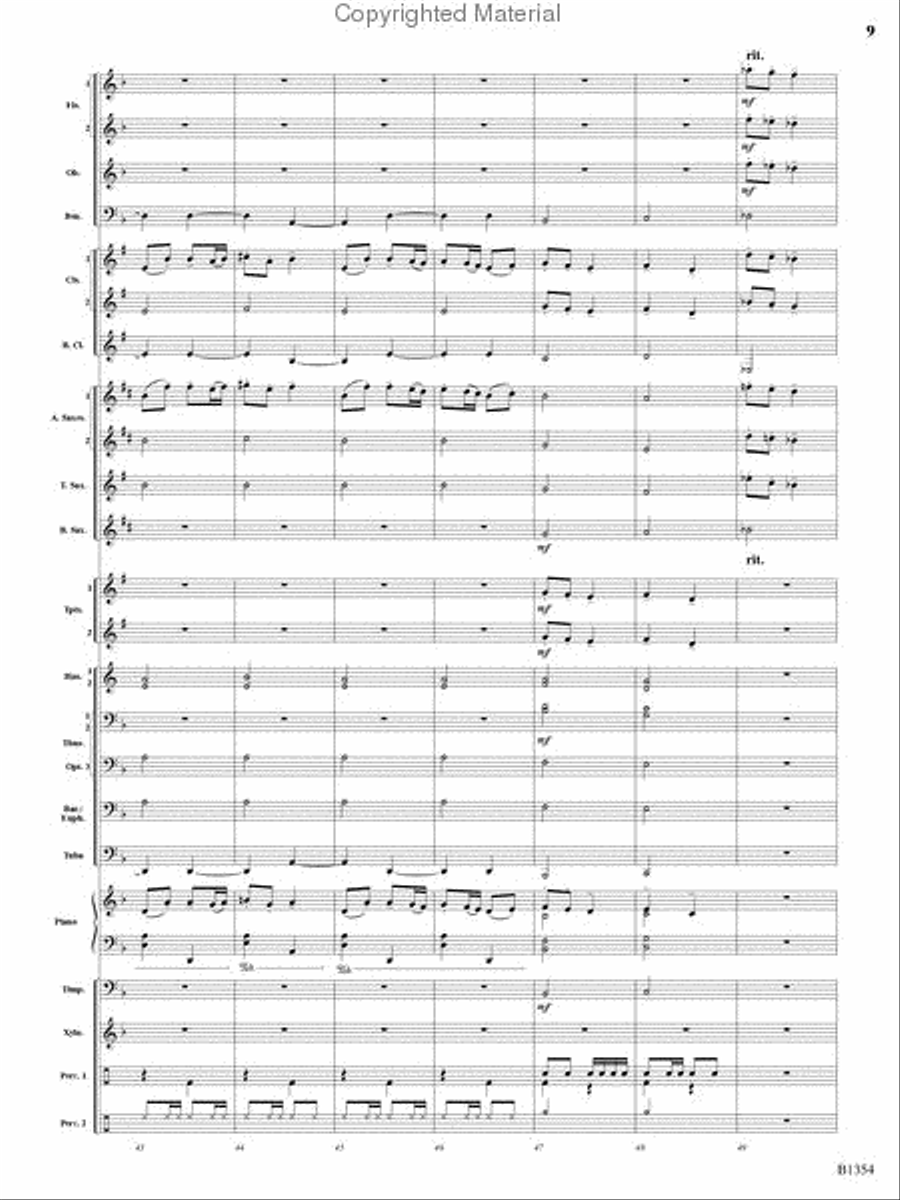 Buccaneer Hornpipe Concert Band scores gallery preview page 8