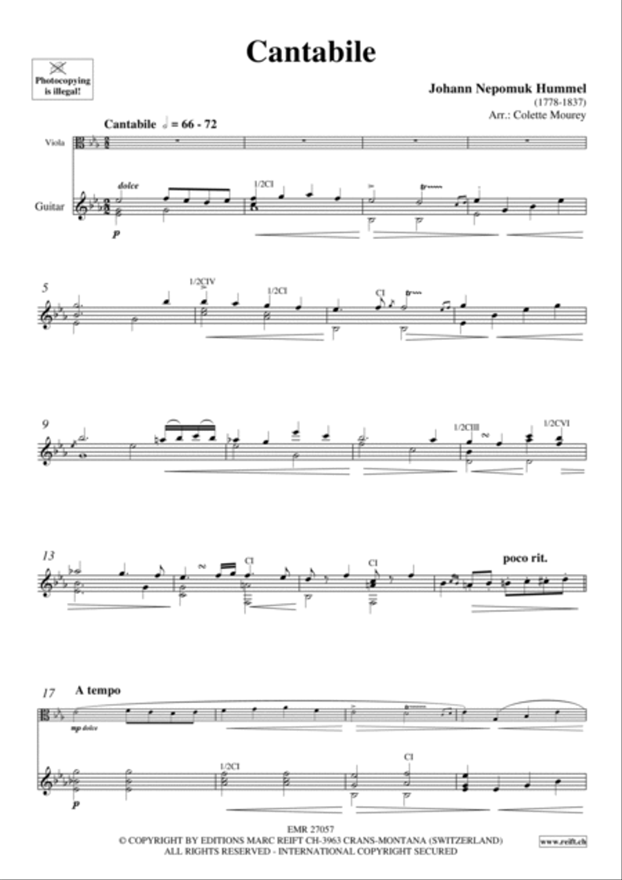 Cantabile Viola scores gallery preview page 3