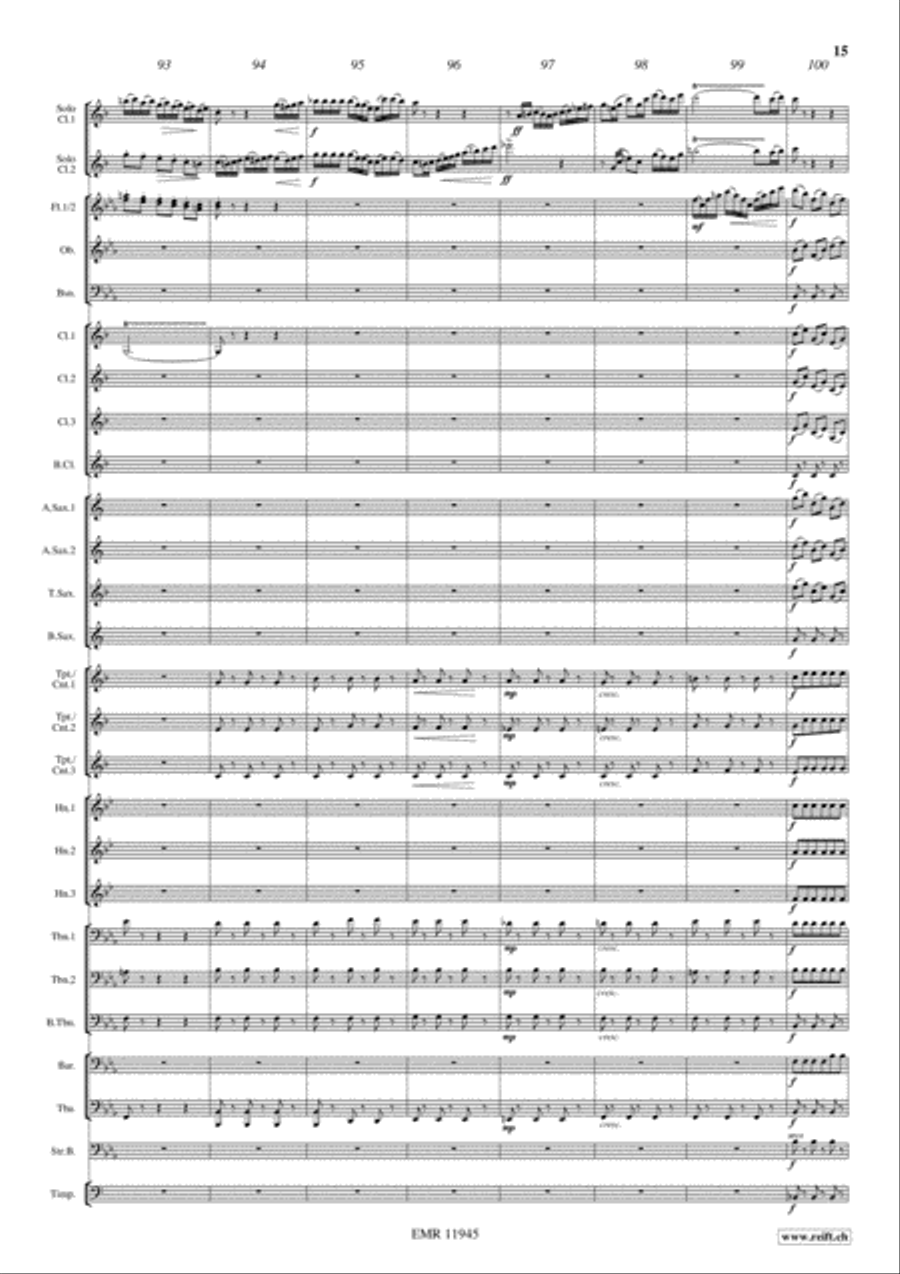 Concerto Concerto Concert Band scores gallery preview page 15