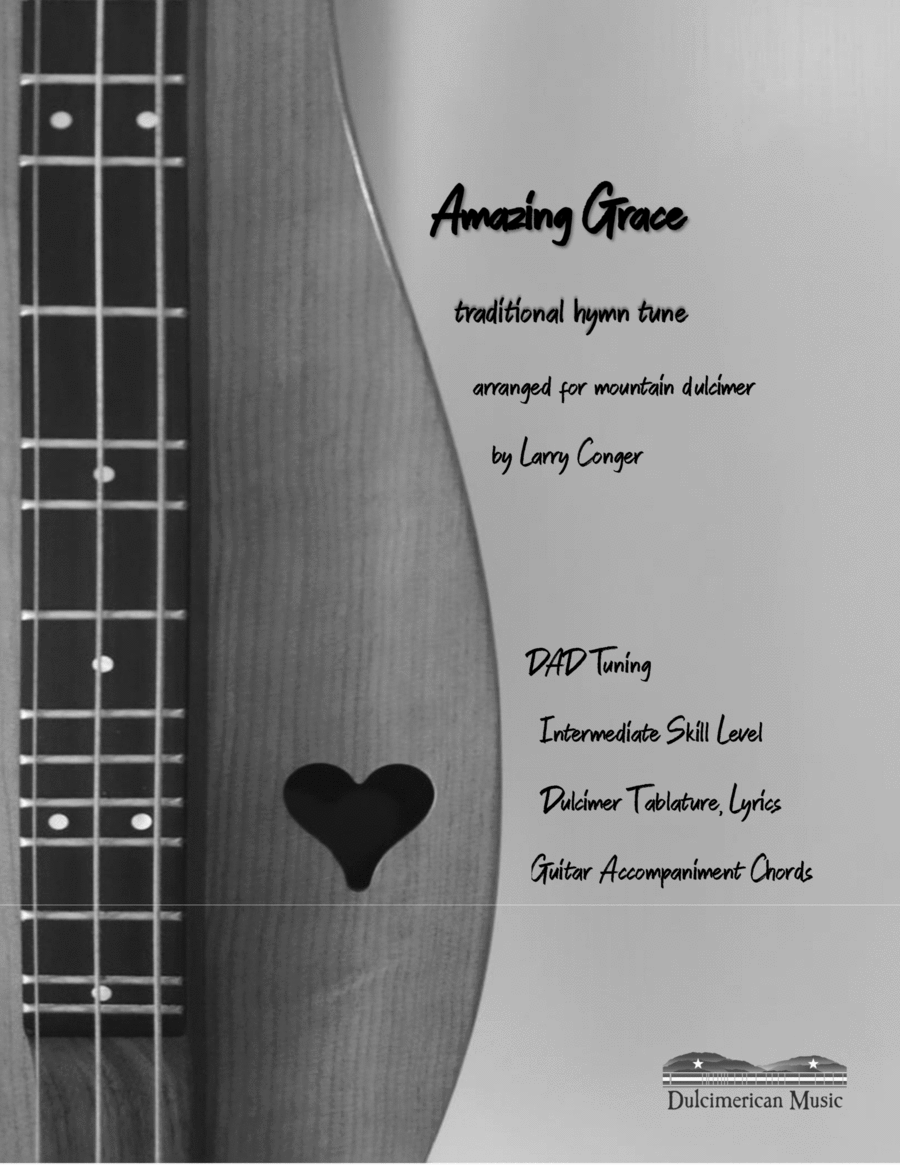 Amazing Grace Dulcimer scores gallery preview page 1
