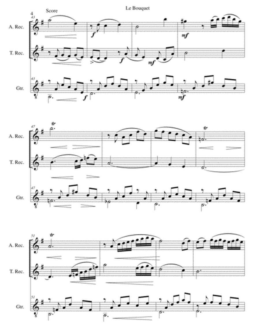 Le bouquet for alto recorder, tenor recorder and guitar image number null
