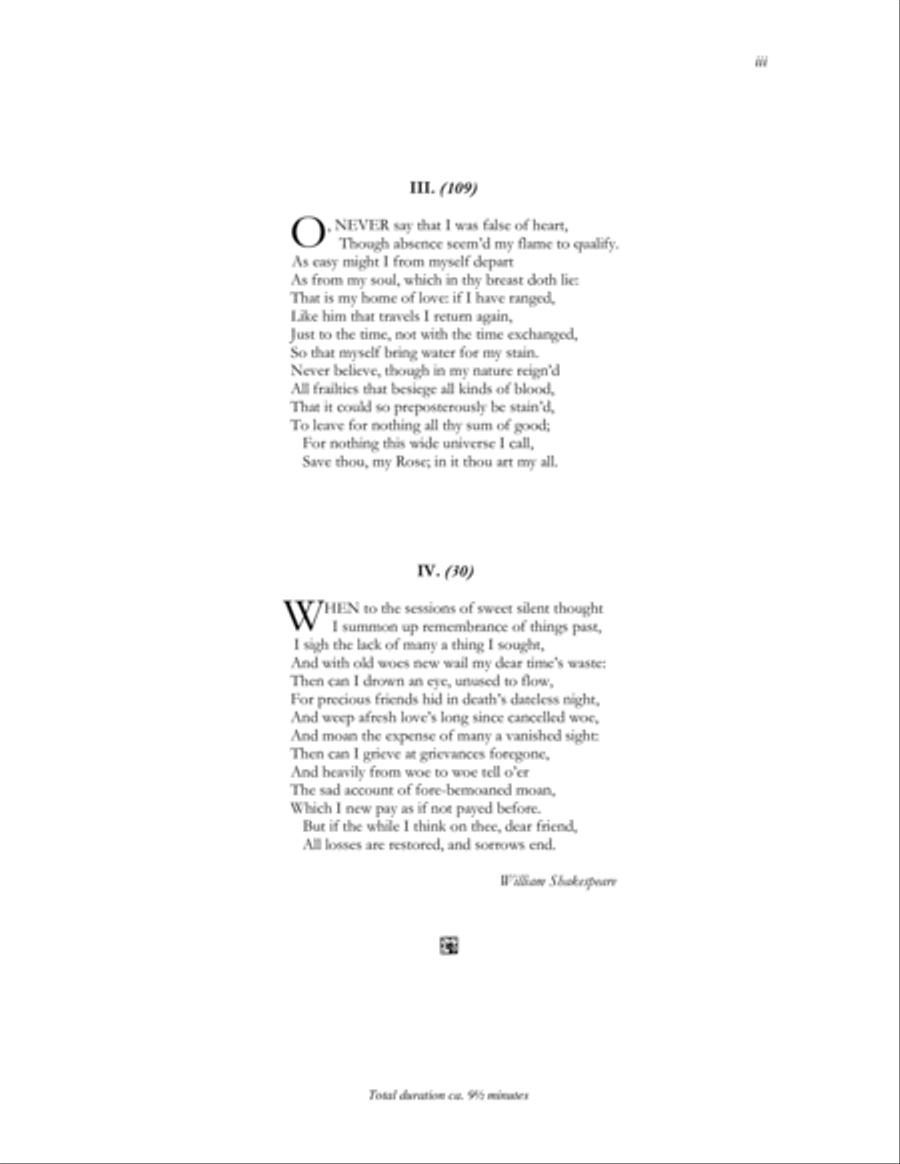 Four Sonnets Four Sonnets Divisi scores gallery preview page 3