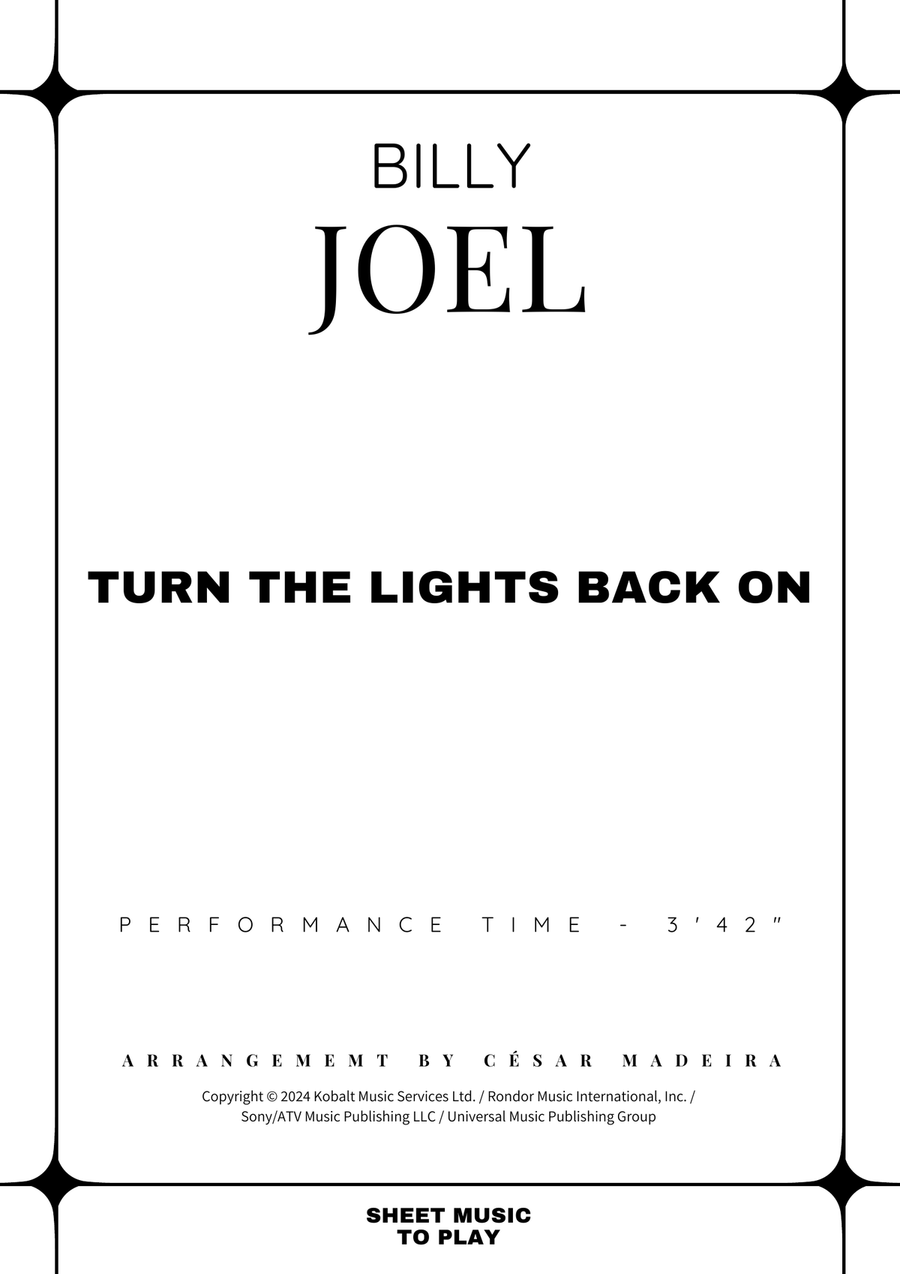 Turn The Lights Back On Piano scores gallery preview page 2
