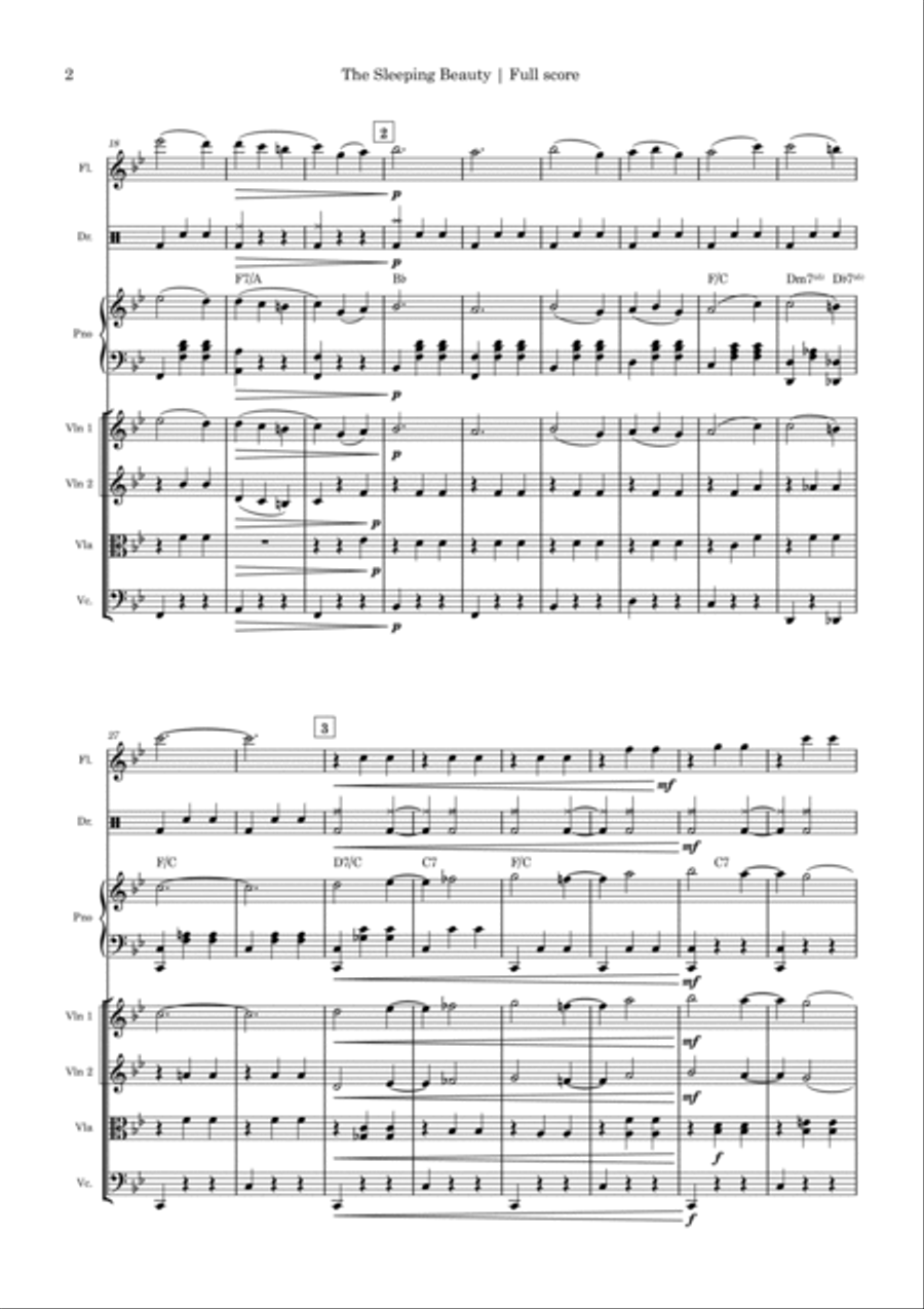 The Sleeping Beauty Chamber Music scores gallery preview page 2