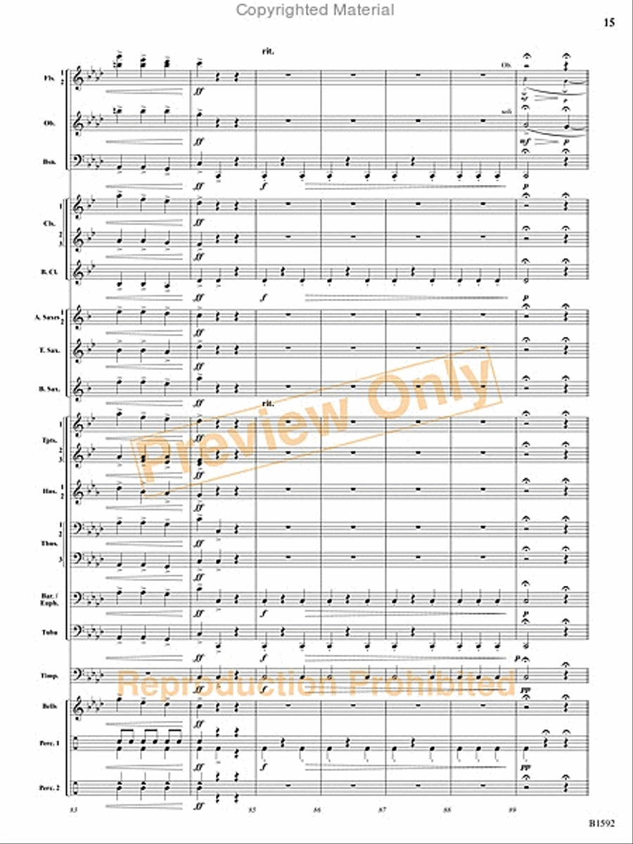 Dance of the Trolls Concert Band scores gallery preview page 16