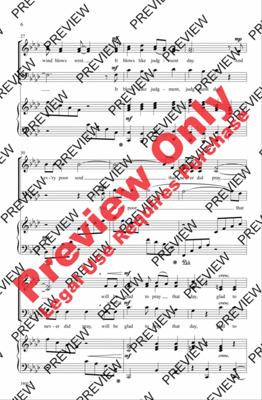 Moses and Daniel 3-Part scores gallery preview page 16