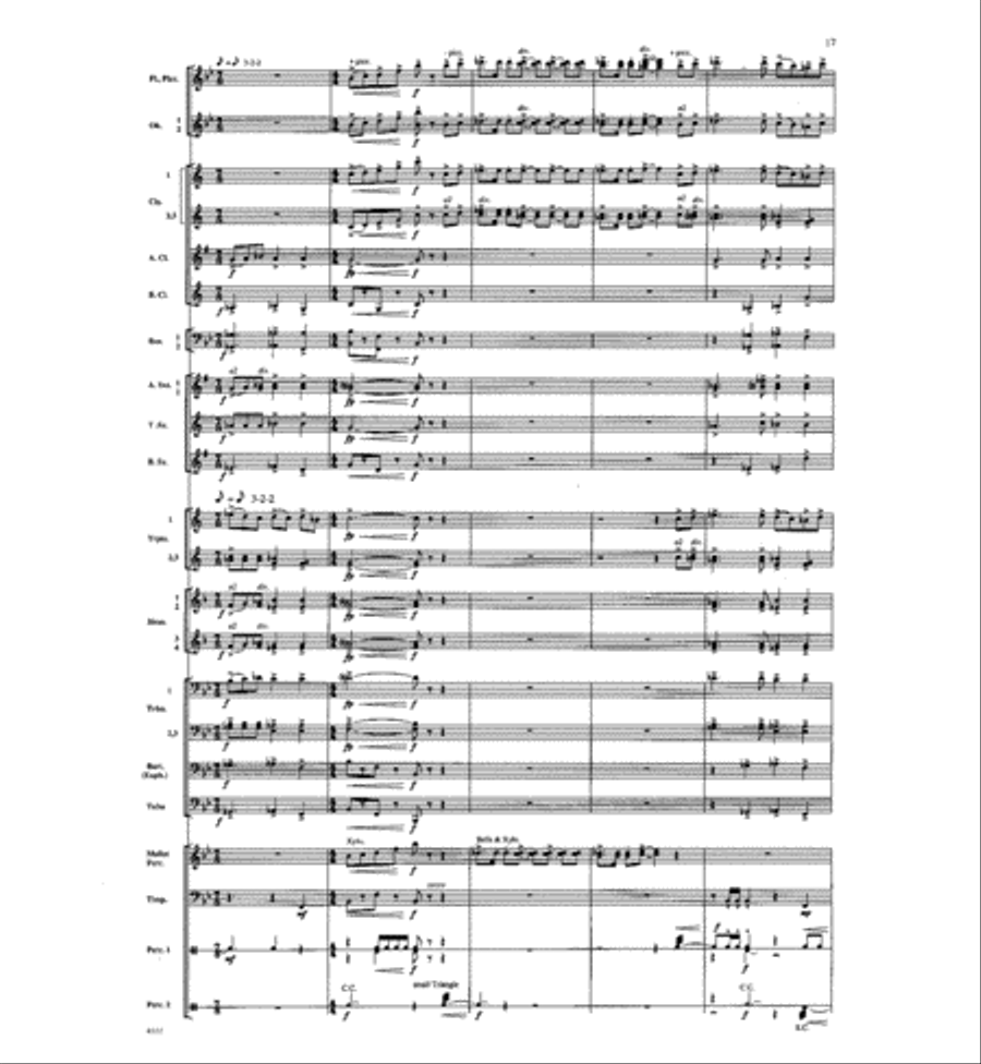 Dawn of a New Day Concert Band scores gallery preview page 16
