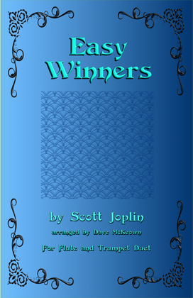 Book cover for The Easy Winners, Duet for Flute and Trumpet
