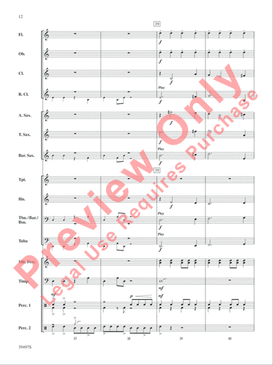 The Maya Kingdom The Maya Kingdom Concert Band scores gallery preview page 13