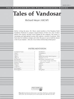 Tales of Vandosar: Score